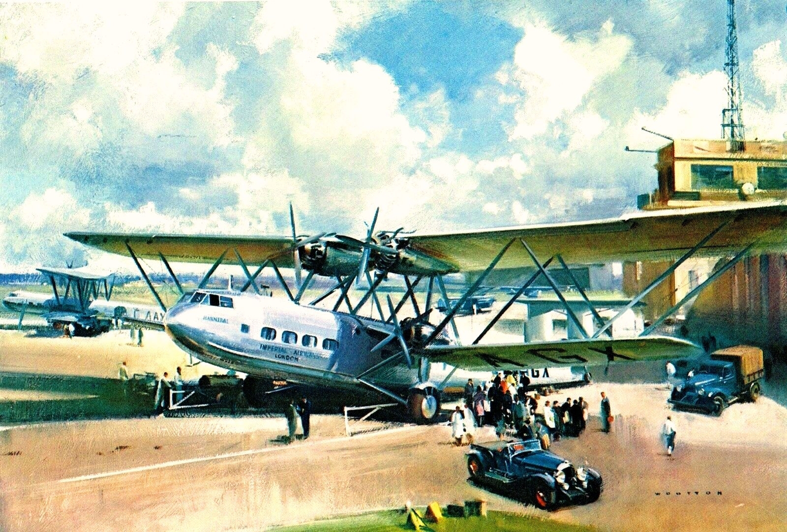 Click image for larger version

Name:	PLANE CP Embarkation at Croydon airport - 1920's HP42 HANNIBAL AT CROYDON - ART BY FRANK WOOTTON - 47744752801_d7cb10424a_o.jpg
Views:	296
Size:	1.35 MB
ID:	13547